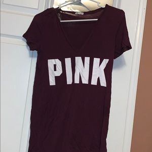 Pink brand t shirt